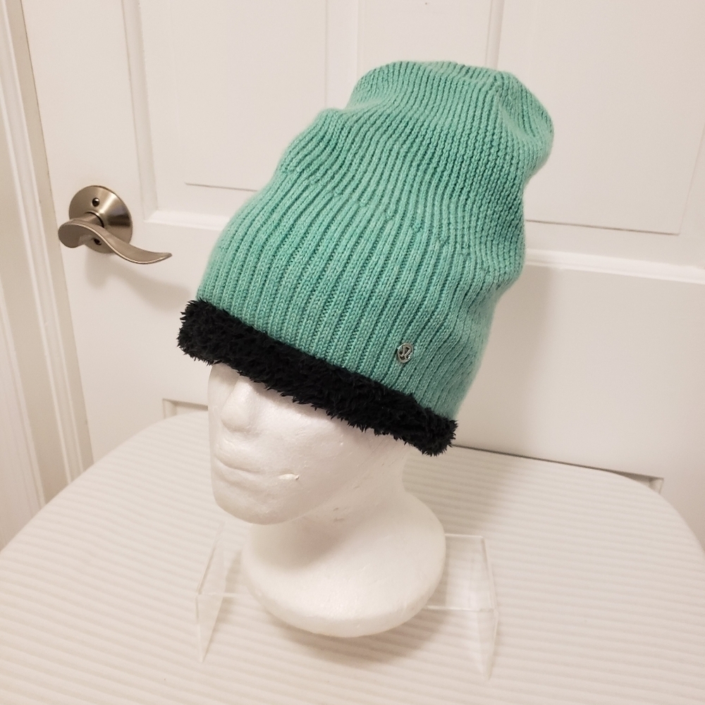 Lululemon Mint Green Fuzzy Merino Wool Winter Hat OS